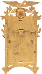 OUTSTANDING C. 1896 BADGE WITH BRYAN TINTYPE PHOTO IN LARGE ORNATE FRAME.