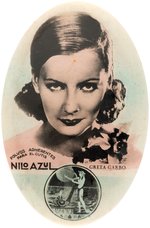 JOHN GILBERT & GARBO "LOVE" 1927 MOVIE MIRROR PLUS GARBO BLUE NILE FACE POWDER MIRROR C. 1930.