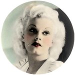 JEAN HARLOW C. 1931 PLATINUM BLONDE FILM COLOR TINTED REAL PHOTO MIRROR.