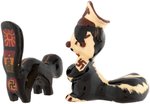 WORLD WAR II ANTI-HITLER FIGURAL SKUNK PAIR.