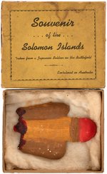 WORLD WAR II "SOUVENIR OF THE SOLOMON ISLANDS" BOXED ANTI-JAPANESE NOVELTY.