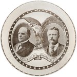 McKINLEY & ROOSEVELT JUGATE PAPERWEIGHT.