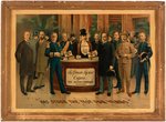 McKINLEY & ROOSEVELT HOFFMAN HOUSE CIGARS CHROMOLITHOGRAPH PRINT.