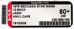 MECCANO "STAR WARS - JAWA" 12 BACK AFA 80+ NM (VINYL CAPE).