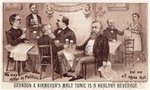 RARE 1888 TRADE CARD SHOWS BELVA LOCKWOOD PLUS SIX CANDIDATES OF PROHIBITION/GOP/DEMS PARTIES.