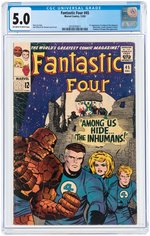 "FANTASTIC FOUR" #45 DECEMBER 1965 CGC 5.0 VG/FINE (FIRST INHUMANS).