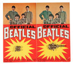 "OFFICIAL BEATLES" TIE TAC PAIR ON DISPLAY CARDS.