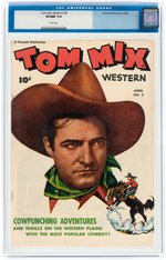 "TOM MIX WESTERN" #4 APRIL 1948 CGC 9.0 VF/NM.