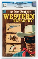 "LONE RANGER'S WESTERN TREASURY" #1 SEPTEMBER 1953 CGC 9.2 NM-.
