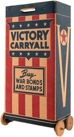 WORLD WAR II "VICTORY CARRYALL - BUY WAR BONDS AND STAMPS" CART.