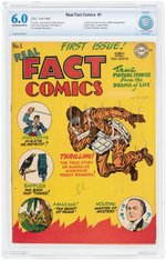 "REAL FACT COMICS" #1 MARCH-APRIL 1946 CBCS 6.0 FINE.