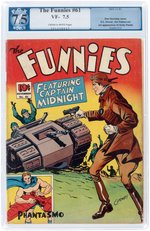 "THE FUNNIES" #61 NOVEMBER 1941 PGX 7.5 VF- (FIRST ANDY PANDA).