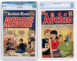 "ARCHIE'S RIVAL REGGIE" #4 CGC 6.5 FINE + & "ARCHIE COMICS" #100 CBCS 4.5 VG+ PAIR.