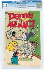 "DENNIS THE MENACE" #1 AUGUST 1953 CGC 3.5 VG-.