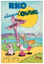 “1939 RKO ANNUAL OUTING” ILLUSTRATED BOOKLET WITH DISNEY ART.