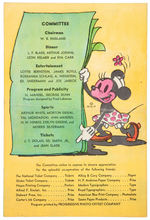 “1939 RKO ANNUAL OUTING” ILLUSTRATED BOOKLET WITH DISNEY ART.