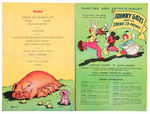 “1939 RKO ANNUAL OUTING” ILLUSTRATED BOOKLET WITH DISNEY ART.