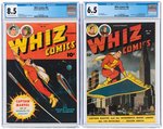 "WHIZ COMICS" #69 & #88 CGC PAIR.