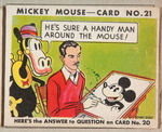 “MICKEY MOUSE” VOL. 1 GUM CARD ALBUM (SECOND VERSION) WITH COMPLETE SET OF CARDS.