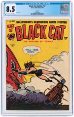 "BLACK CAT COMICS" #13 SEPTEMBER 1948 CGC 8.5 VF+ ROCKFORD PEDIGREE.