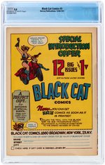 "BLACK CAT COMICS" #3 DECEMBER 1946 - JANUARY 1947 CGC 9.0 VF/NM.