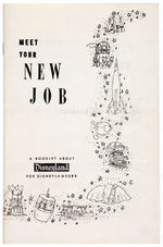 “DISNEYLAND” 1957 NEW EMPLOYEE HANDBOOK/VOL.1 NO.1 “DISNEY NEWS” MAGAZINE.