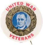 ROOSEVELT PAIR OF "VETERANS" ENDORSEMENT BUTTONS.