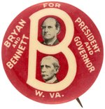 HIGH GRADE "BRYAN AND BENNETT" WEST VIRGINIA COATTAIL BUTTON HAKE #247.