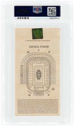 LOT OF NINE SUPER BOWL TICKET STUBS PSA GRADED.