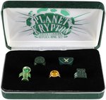 GREEN LANTERN "FX 96" RING & "PLANET KRYPTON" BOXED RING SET.