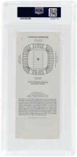 1981 SUPER BOWL XV FULL TICKET PSA GRADED NM 7.