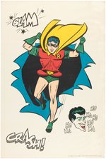 BATMAN & ROBIN FACT TOOTHPASTE PREMIUM POSTER SET & NEWSPAPER AD.