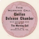 WORLD WAR II ANTI-HITLER FULL SIZE "CIVILIAN DEFENSE CHAMBER" CHAMBER POT.