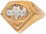 BATMAN "COMMEMORATIVE DIAMOND RING" LIMITED EDITION IN 10K GOLD WITH DIAMONDS.