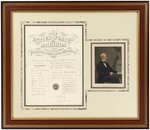 WILLIAM SEWARD 1868 PASSPORT DOCUMENT SIGNED AS SECRETARY OF STATE.