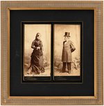 RUTHERFORD B. HAYES & LUCY HAYES SIGNED CABINET CARDS.