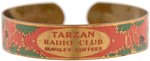 "TARZAN RADIO CLUB - BURSLEY COFFEES" RARE PREMIUM BRASS BRACELET.