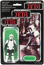 "STAR WARS: RETURN OF THE JEDI" TRI-LOGO BIKER SCOUT AND SPEEDER BIKE PAIR.