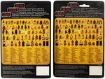 "STAR WARS: RETURN OF THE JEDI" TRI-LOGO EMPEROR & BIB FORTUNA CARDED PAIR.