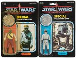 "STAR WARS: POWER OF THE FORCE" AT-ST DRIVER & BARADA CARDED ACTION FIGURE PAIR.