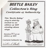 BEETLE BAILEY LIMITED EDITION STERLING SILVER RING BY STABUR.