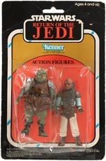 "STAR WARS: RETURN OF THE JEDI" CARDED TWO PACK WEEQUAY & GAMORREAN GUARD.