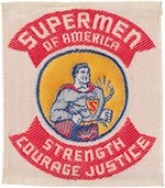 SUPERMAN "SUPERMEN OF AMERICA" RARE & HIGH GRADE EARLY CLUB MEMBER'S PATCH.