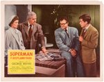"SUPERMAN IN SCOTLAND YARD" & "SUPERMAN IN EXILE" LOBBY CARD TRIO.