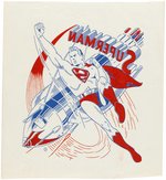"SUPERMAN" IRON-ON TRANSFER PAIR.