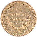 GRANT PAIR OF DeWITT 1868-30 TOKEN VARIETIES.