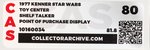 "STAR WARS TOY CENTER" SHELF TALKER POINT OF PURCHASE DISPLAY CAS 80.