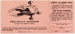 "BUCK ROGERS EARTH TO MARS RACE" NEWSPAPER CONTEST CARD/TICKET.