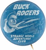 BUCK ROGERS HIGH GRADE 1939 MOVIE SERIAL CLUB MEMBER'S BUTTON.