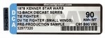 "STAR WARS - TIE FIGHTER - DV (SMALL WINGS) DIE-CAST" 12 BACK DCA 90 NM+/MT (PRE-PRODUCTION SAMPLE).